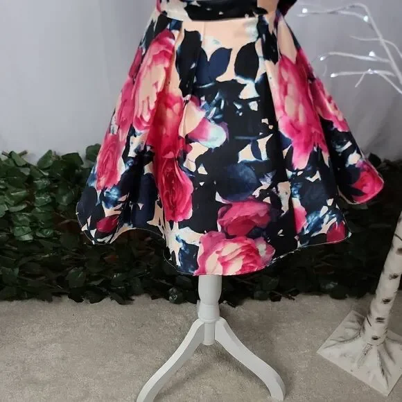 ‎B. Darlin Floral Pleated Tulle Skirt [SIZE 7/8] - Picture 2 of 5